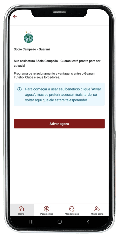 Passo 5 para ativar o Plano Nação Bugrina no celular