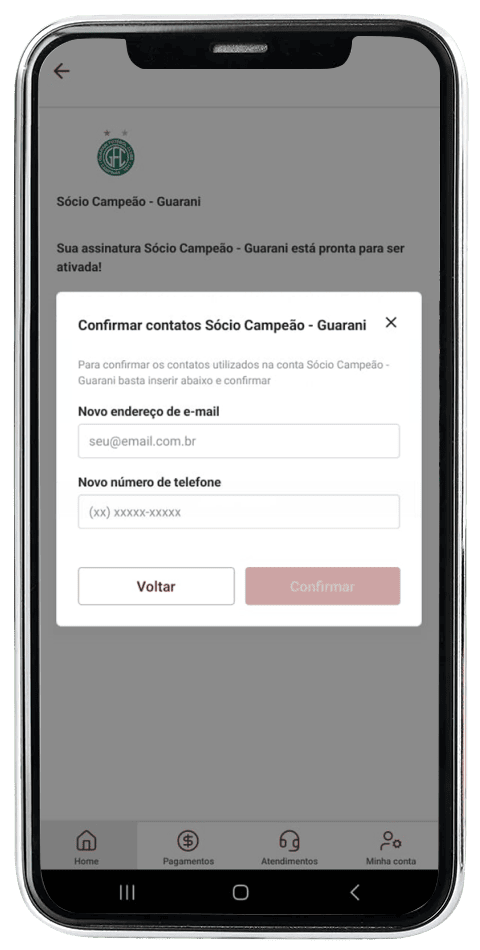 Passo 6 para ativar o Plano Nação Bugrina no celular