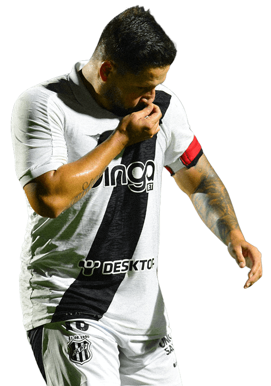 Ilustração de jogador da Ponte Preta
