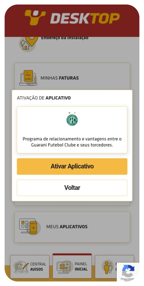 Passo 6 para ativar o Plano Nação Bugrina no celular